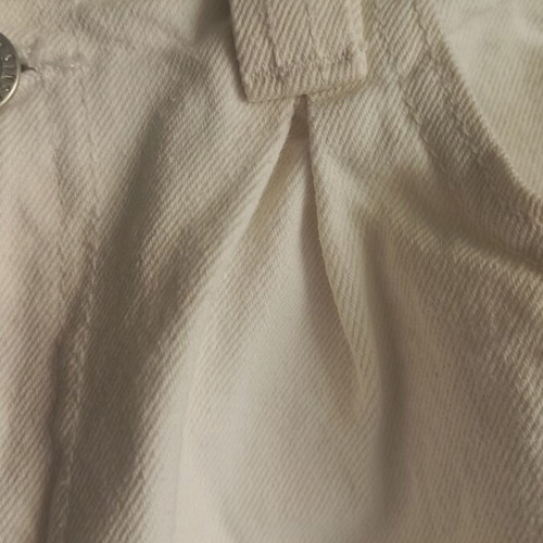 Sinsay white jeans with wide leg and pleated waist, size 40