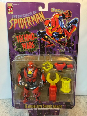 Marvel Toy Biz Radioactive Spider Armor Spider-Man Techno Wars 1996 new