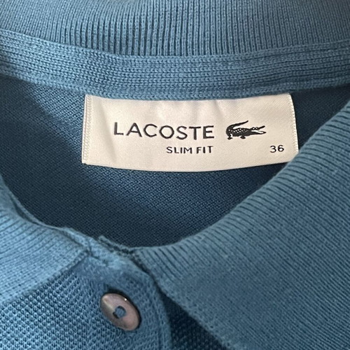 Lacoste polo shirt like new, size S 36, green