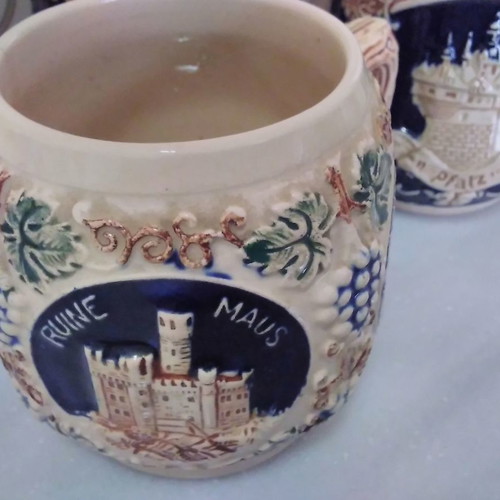Marzi & Remy German collectible mugs used, set of four