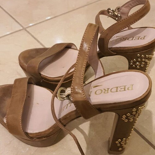 Pedro Miralles 1959 leather sandals brown like new, size 37
