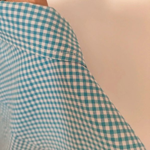 Schoeffel lightweight women's shirt plaid pattern sizes L/XL like new