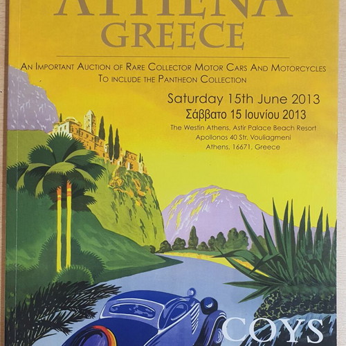 Coys Auction Catalog used with rare collector cars