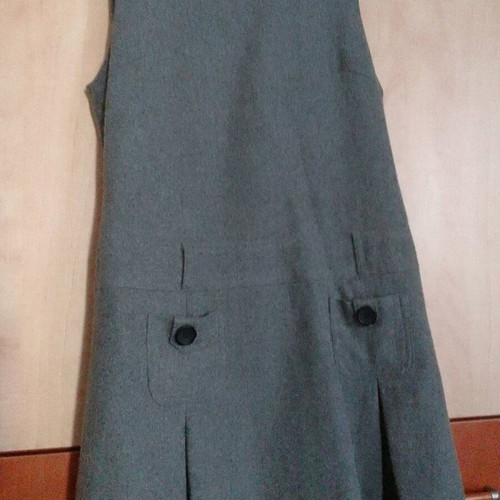 Cache cache wool gray mini dress No L like new
