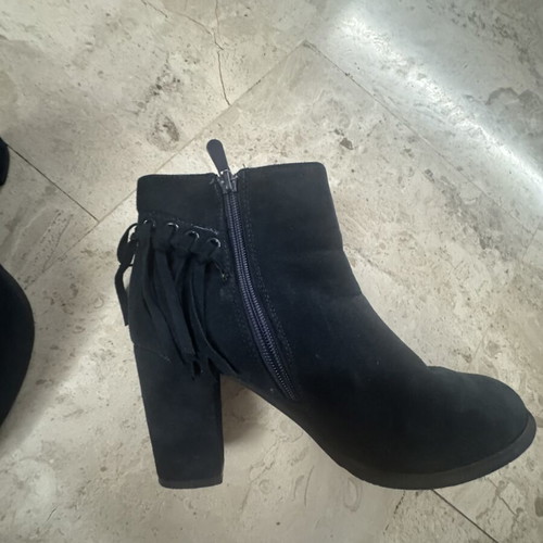 Blue ankle boots like new, size 38