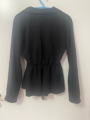 Women's black shirt with buttons new, One Size