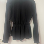 Women's black shirt with buttons new, One Size