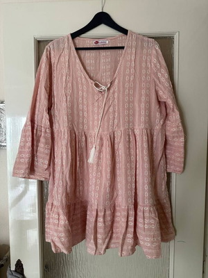Modissimo boho tunic pink like new, comfortable fit L/40/12
