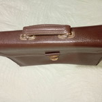 Vintage leather briefcase brown used