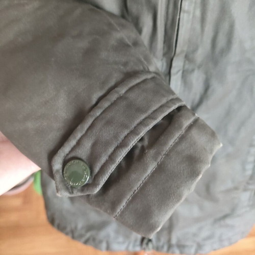 Penn-Rich Woolrich women's green cotton jacket XS/S like new