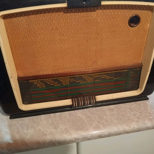Vintage 1950s radio used, Mullard brand, made in UK