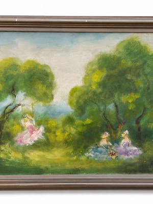 Oil painting Doris by Michalis Papageorgiou, like new