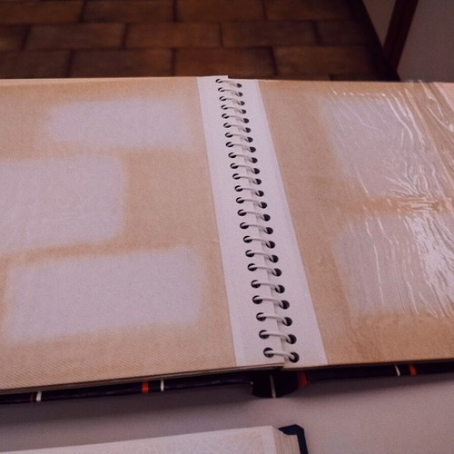 Photo albums used, set of three with 30 and 10 pages