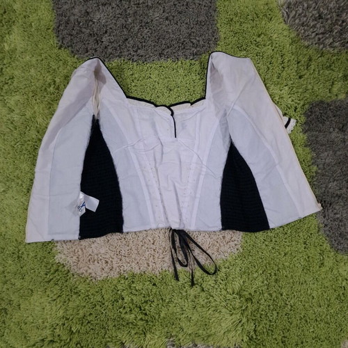 Sonnestein Austria traditional blouse new, linen and cotton, size S/M