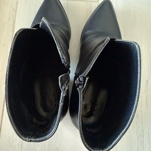 Glamazons leather ankle boots used, size 39, black