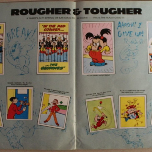 Panini 1988 Dandy Beano sticker album used, complete
