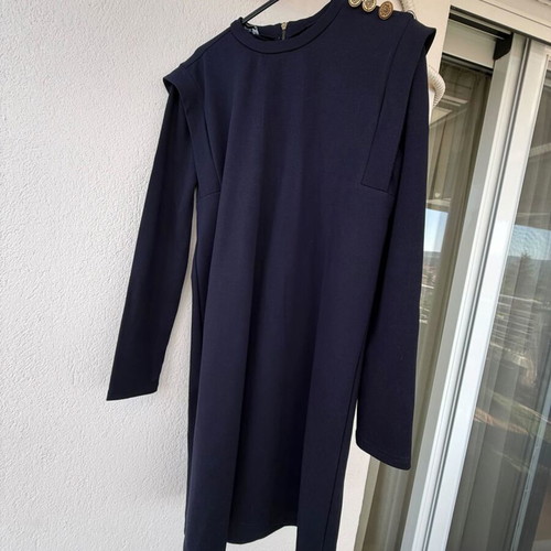 Billy Sabbado dress navy blue with gold details like new, autumn-winter