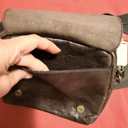 Camel Active leather shoulder bag brown, like new