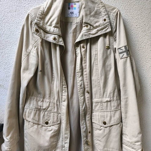 AJC beige spring jacket parka like new, size S