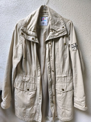 AJC beige spring jacket parka like new, size S