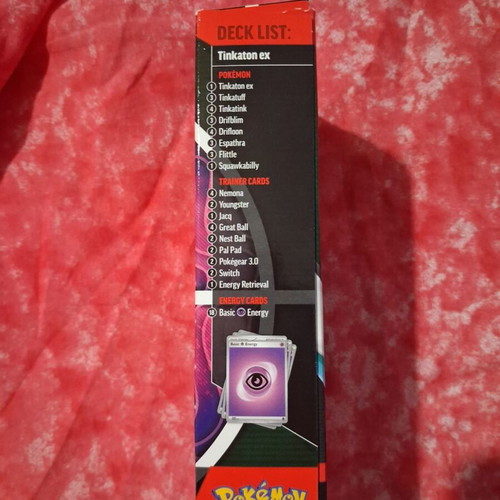 Pokemon Ex Battle Deck Tinkaton Ex battle like new with deck box and sleeves