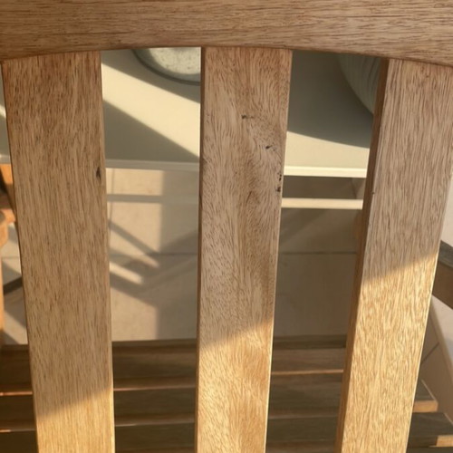 Wooden chairs, set of 3, for veranda or garden