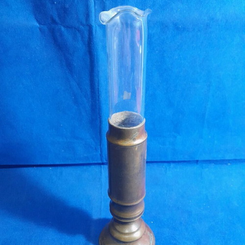 Brass pharmacy dosimeter used with glass in very good condition