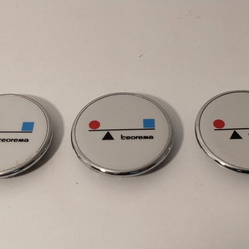Teorema Replacement Caps Set of 3 Used for Faucets