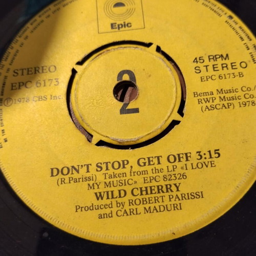 Various vinyl records used