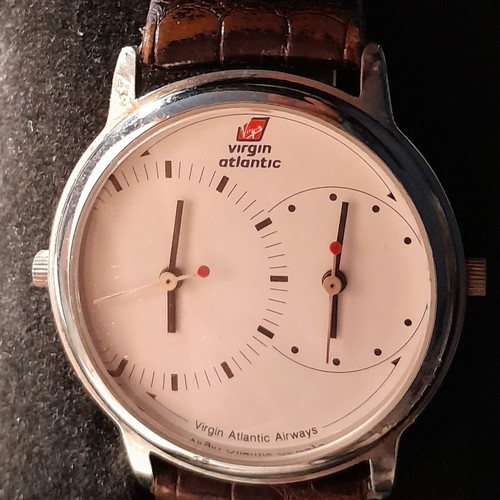 Virgin Atlantic Airways Dual Time watch used
