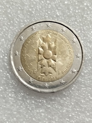 France 2018 commemorative 2 euro circulation coin
