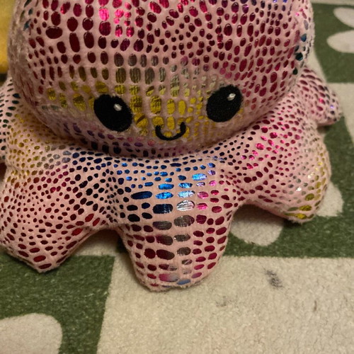 Reversible plush octopus like new with bonus doll