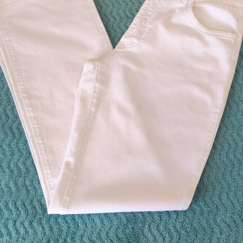 Sarah Lawrence white denim pants women like new