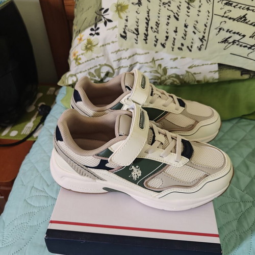 U.S. Polo Assn. Supole 5FX sneakers size 35 new, multicolor green