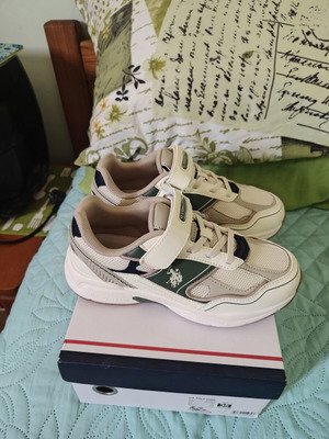 U.S. Polo Assn. Supole 5FX sneakers size 35 new, multicolor green