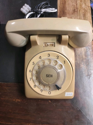 Classic SEH rotary landline phone used