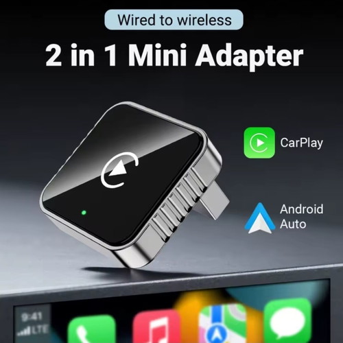 Wireless Android Auto and Apple CarPlay adapter