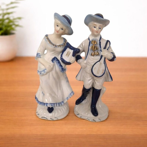 Vintage musician couple figurine like new