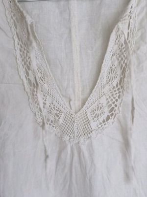 Kookai white linen dress, knee-length