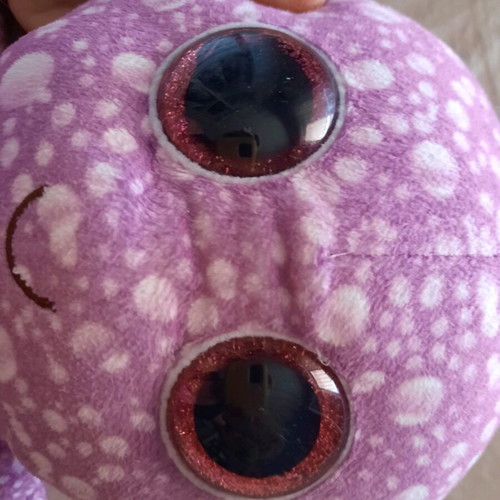 Ty plush octopus like new with glittery eyes 17 cm