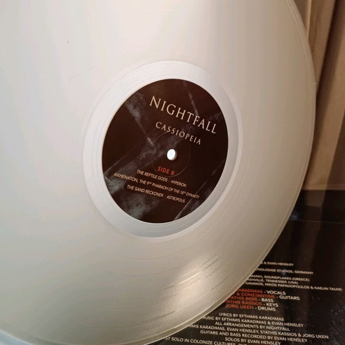 Nightfall Cassiopeia vinyl record new, limited transparent vinyl