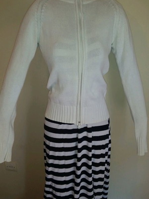 Ζακέτα λευκή μεταχειρισμένη La Redoute Collections no 34