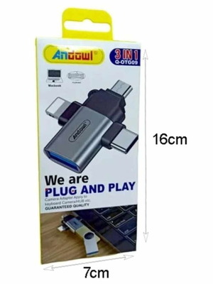 Andowl 3 in 1 adapter new
