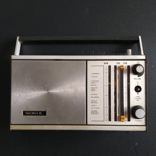 Sokol-308 radio used, old Soviet for restoration