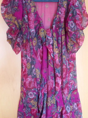 Μπουλουζοφόρεμα Kenzo μεταξωτό ανοιξιάτικο υψηλής ραπτικής σαν καινούργιο, μέγεθος M