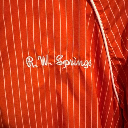 H&M jacket used, thin windbreaker, size S-XS, white orange