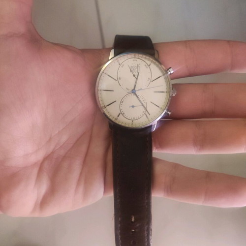 Visetti wristwatch used, beige, needs battery change