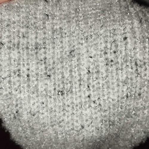 Stradivarius knitted cardigan like new, light grey with subtle shimmer