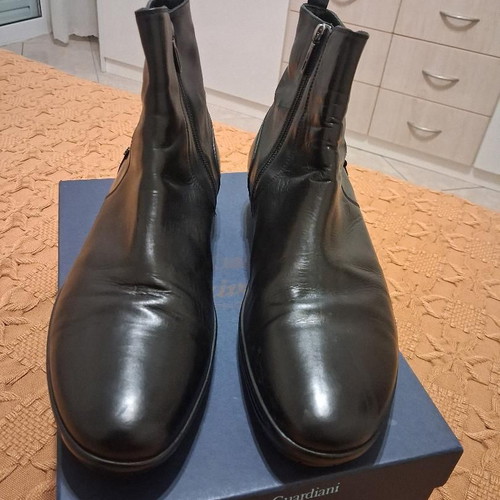 Alberto Guardiani leather boots like new, black, size 45