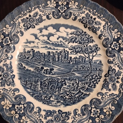 Vintage English Ironstone Plates set of 13, like new